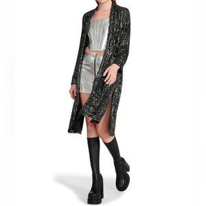 BB Dakota Rare Black Show Stopper Sequin Duster   Fashion Blogger Favourite